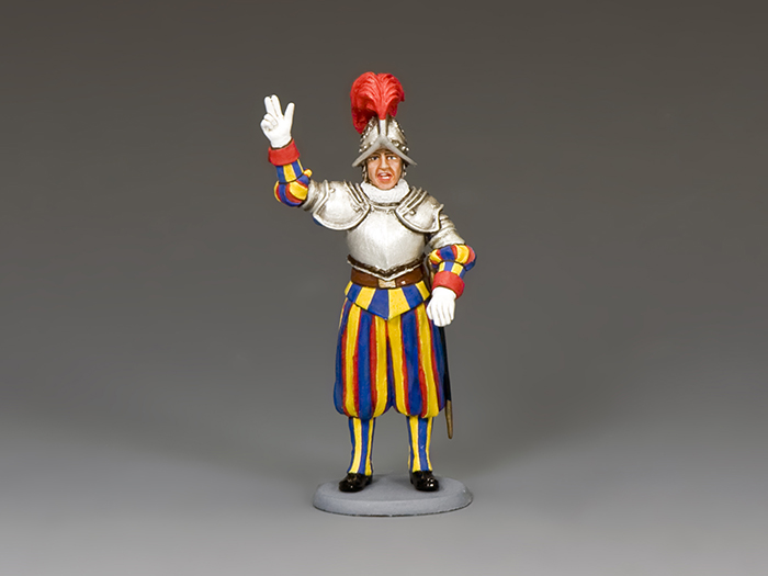 King & Country Ceremonial CE018 Swiss Guardsman Standing at Ease MIB for sale online